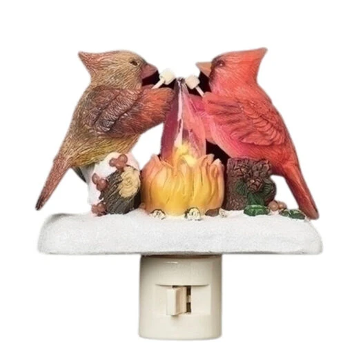 Cardinal Campfire Night Light