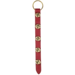 Belsnickel - Red Five Sleigh Bell Strap 20"