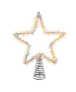 Kurt Adler Lighted Treetopper, Silver